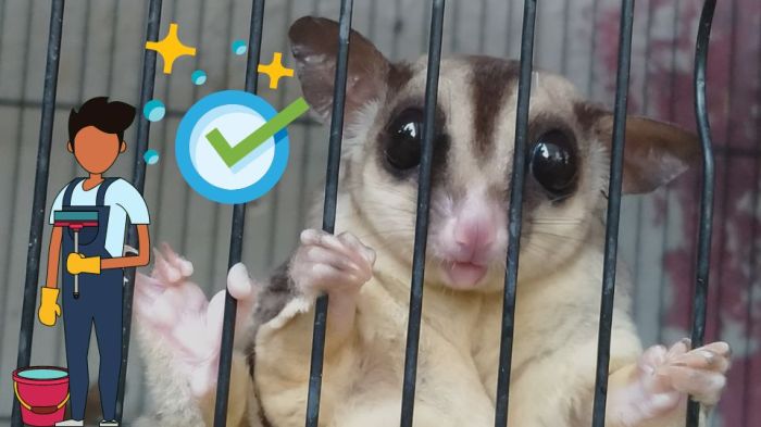 Cara Membersihkan Kandang Sugar Glider dengan Benar